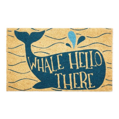 MADE4MANSIONS 18 x 30 in. Whale Hello There Doormat MA2567153